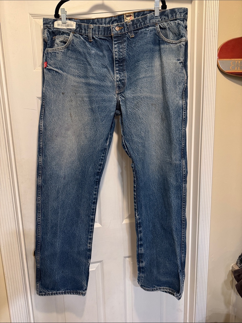 Reed FR Men’s Faded Blue Straight Jeans